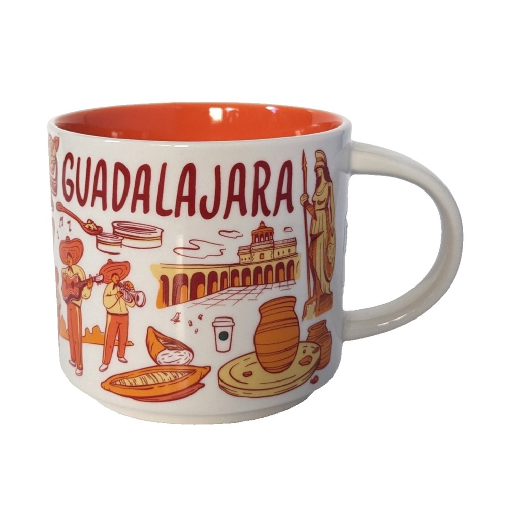 Guadalajara Starbucks Mug Mexico Been There Series 2023 Ceramic Coffee Cup 14 Oz